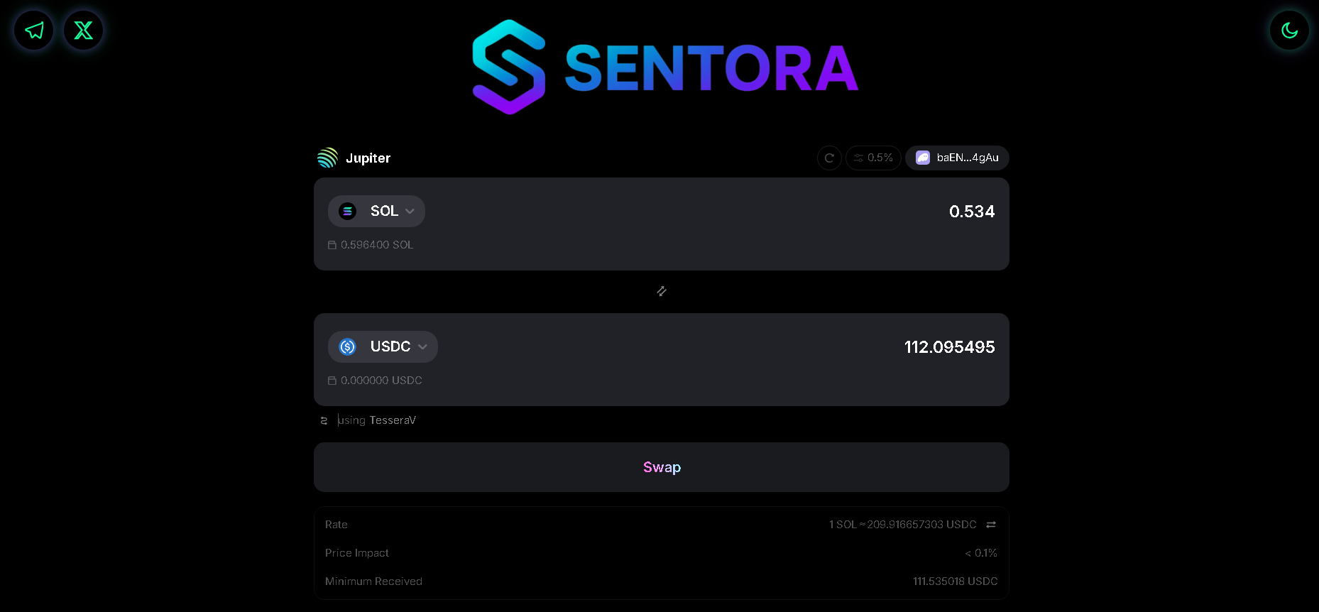 Solana Swap Exchange (DEX UI)